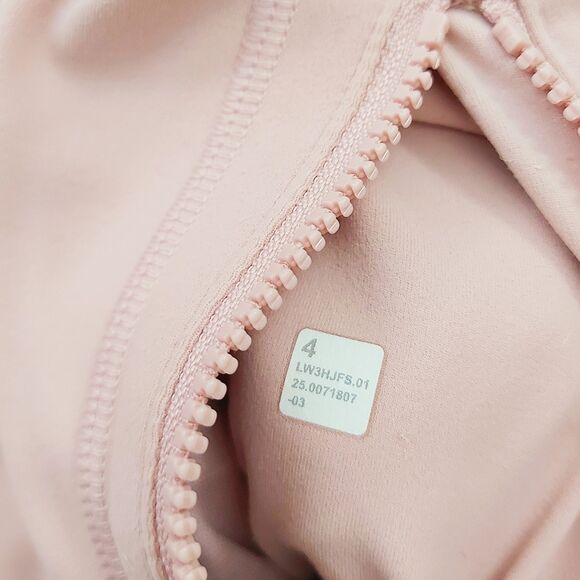 Lululemon Define Cropped Jacket Nulu Women 4 Pink Fitted Thumbholes Athletic - Picture 11 of 12